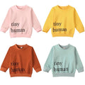 English Letter Round Neck European American And Korean Casual Pullover Sweater